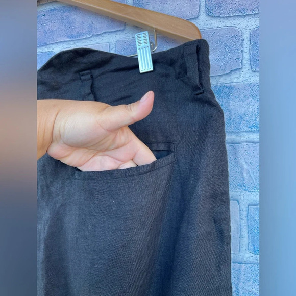 Elena Dawson linen trousers pants size large - Picture 8 of 16